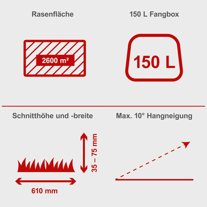 SCHEPPACH MR196-61 Aufsitzrasenmäher
