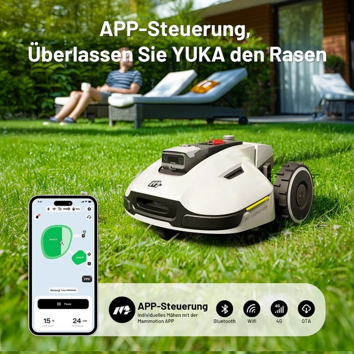 MAMMOTION YUKA 1500 Mähroboter Ohne Kehrmaschinen-Kit