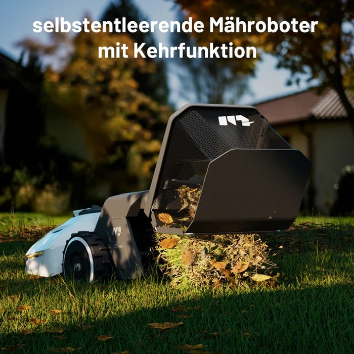 MAMMOTION YUKA 1500 Mähroboter mit Kehrmaschinen-Kit