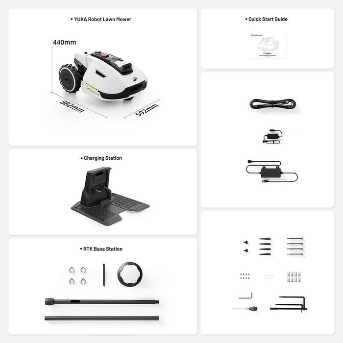 MAMMOTION YUKA 2000 Mähroboter Ohne Kehrmaschinen-Kit